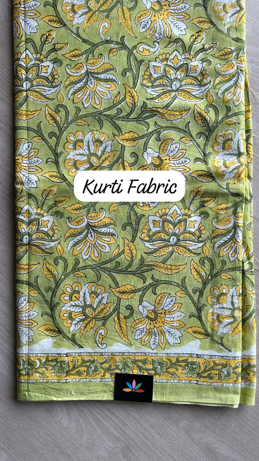 Hand Block Printed Cotton Suit with Kota Duppata -24656
