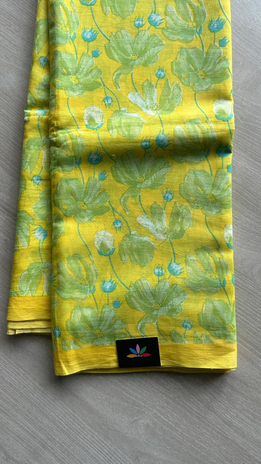 Printed Fine Mul Cotton Saree-24752
