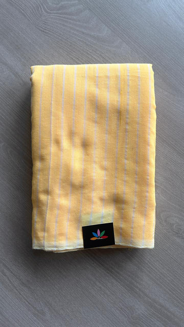 Striped Soft Cotton Saree - 24867 / 24868