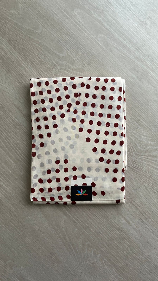 Handcrafted Geometric Design Light Weight Mulberry Silk Saree -25073