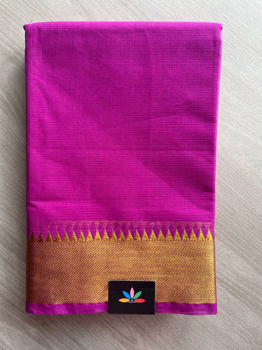 Zari Border Cotton Saree -25100