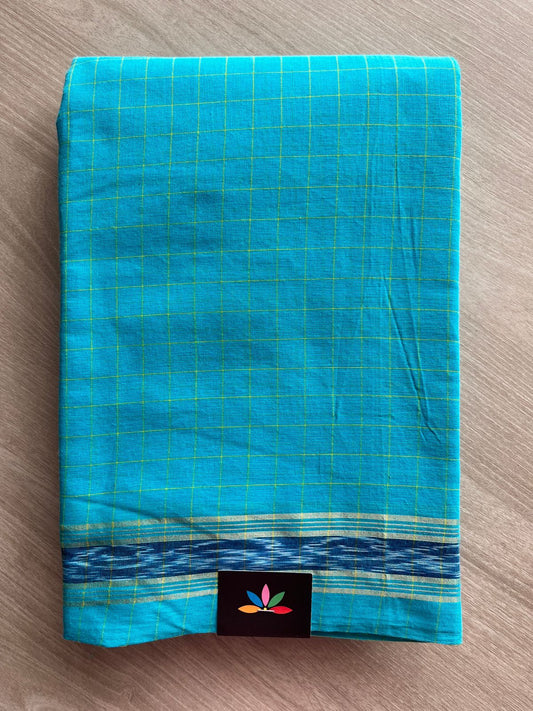 Ikkat Design Border Cotton Saree -25107