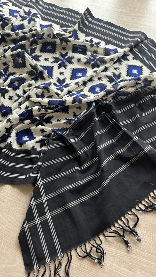 Handloom Telia Rumal Cotton Duppata -25141