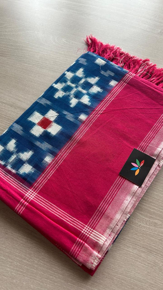 Handloom Telia Rumal Cotton Duppata -25142