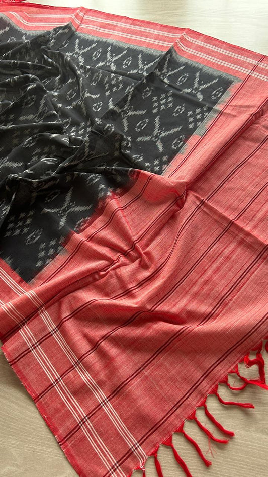 Handloom Ikkat Cotton Duppata -25143