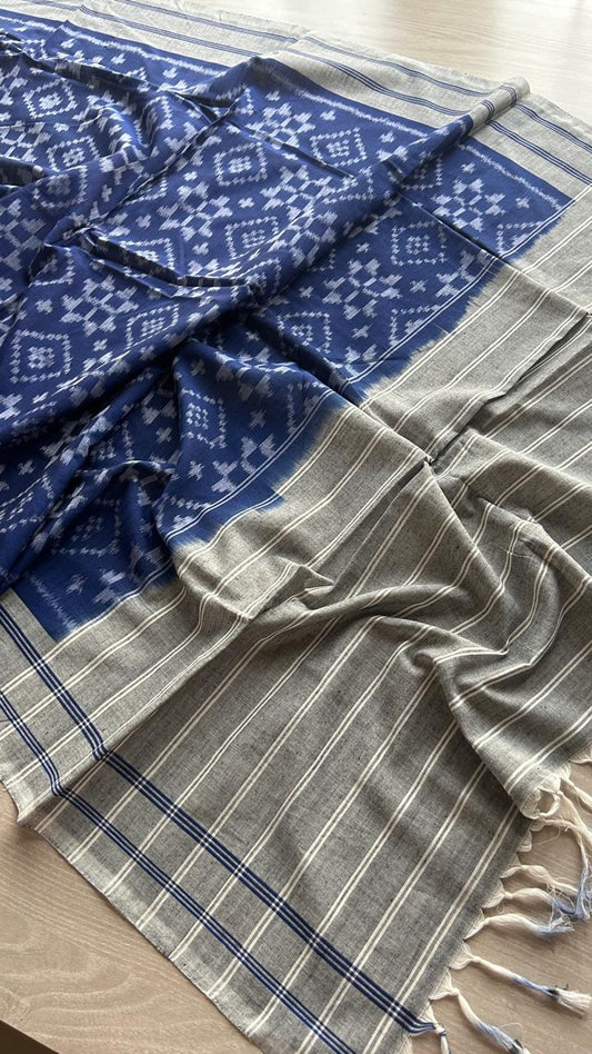 Handloom Ikkat Cotton Duppata -25144