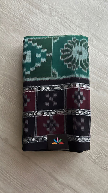 Handwoven Orissa Ikkat Cotton Saree- 25148