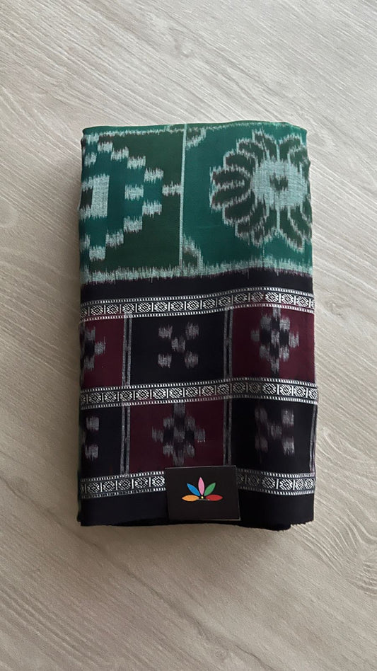 Handwoven Orissa Ikkat Cotton Saree- 25148