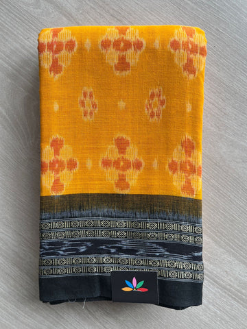 Handwoven Orissa Ikkat Cotton Saree- 25152