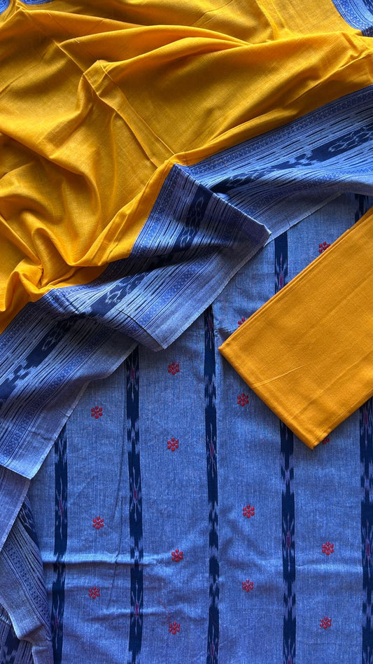 Handloom Orissa Ikkat Cotton Suit Set -25163