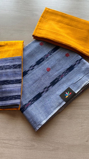 Handloom Orissa Ikkat Cotton Suit Set -25163