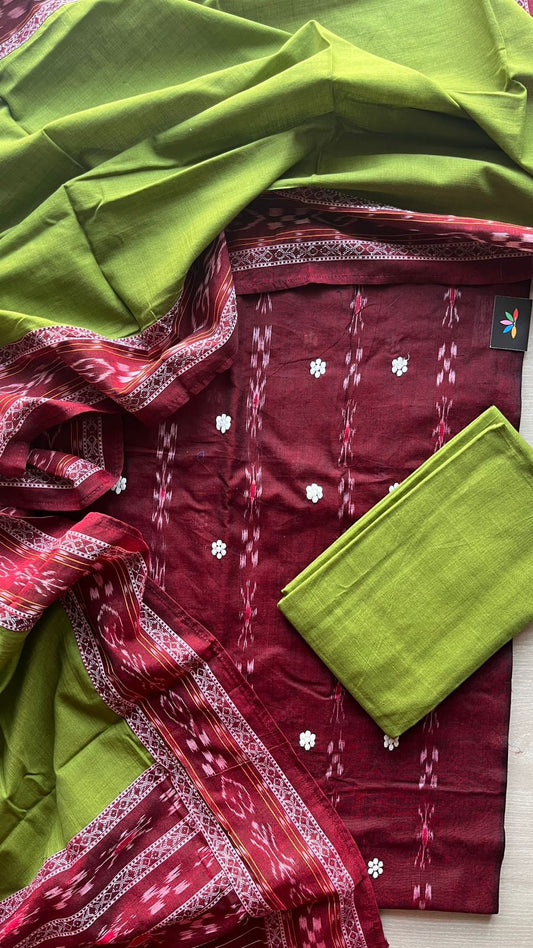 Handloom Orissa Ikkat Cotton Suit Set -25168