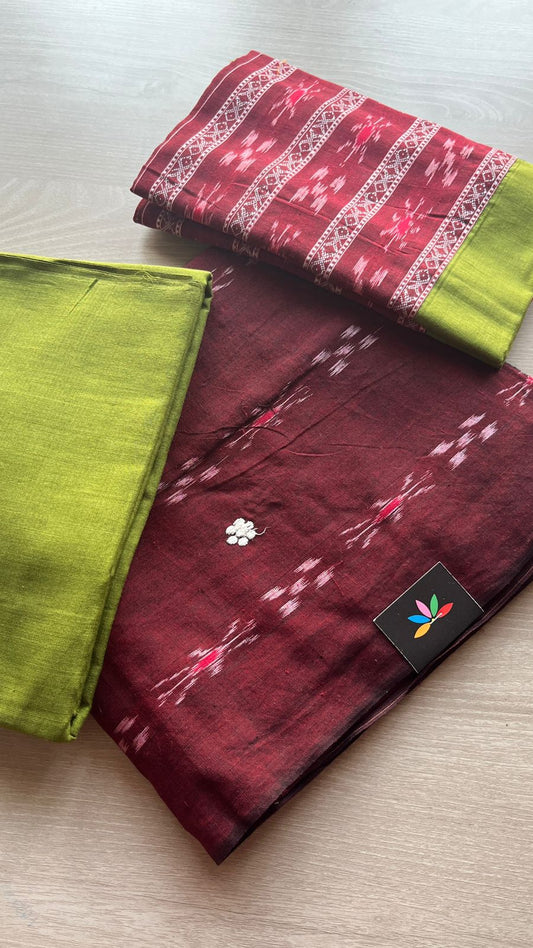 Handloom Orissa Ikkat Cotton Suit Set -25168