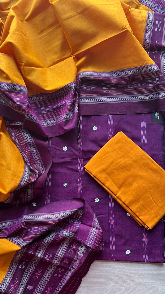 Handloom Orissa Ikkat Cotton Suit Set -25166