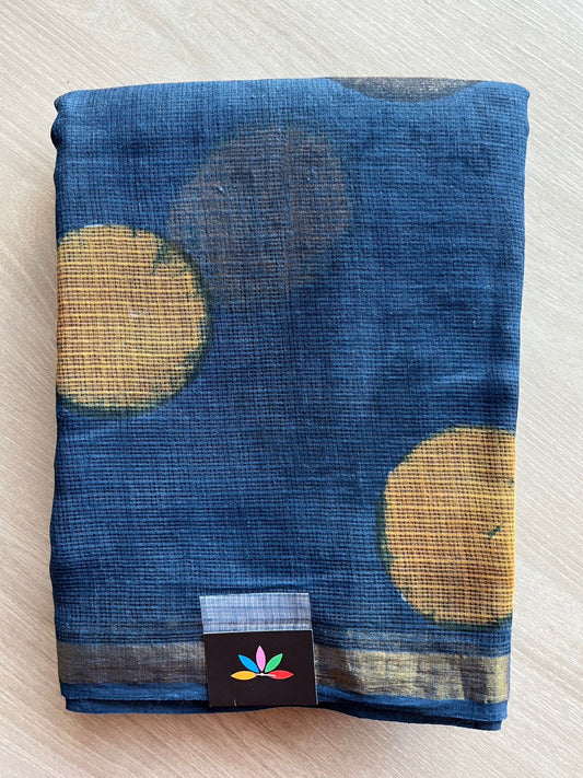 Handblock Printed Kota Doria Saree -25261-25262