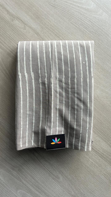 Hand Block Printed Fine Mul Cotton Saree -25299-25300