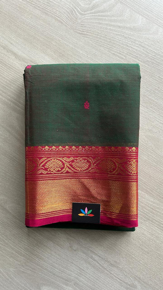 Zari Border Chettinad Cotton Saree - 25318