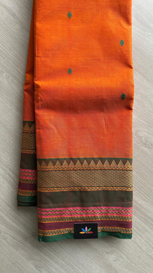 Thread Border Chettinad Cotton Saree - 25585