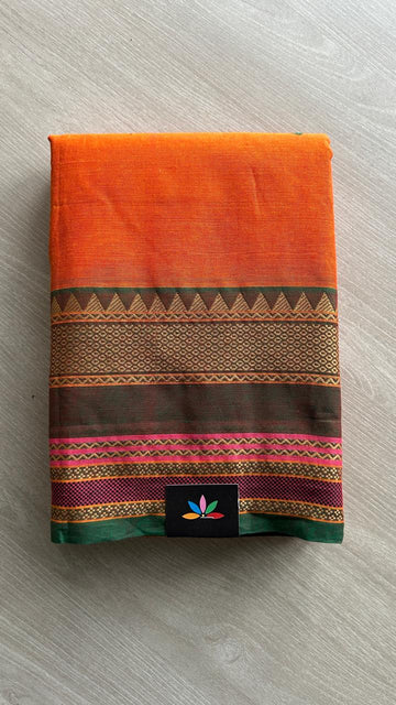 Thread Border Chettinad Cotton Saree - 25585