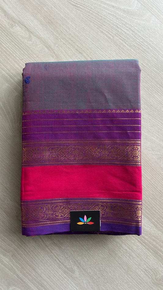 Zari Border Chettinad Cotton Saree - 25319