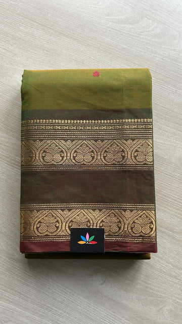 Zari Border Chettinad Cotton Saree - 25322