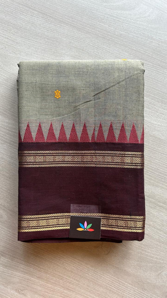 Zari Border Chettinad Cotton Saree - 25335