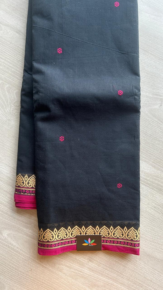 Thread Border Chettinad Cotton Saree - 25341