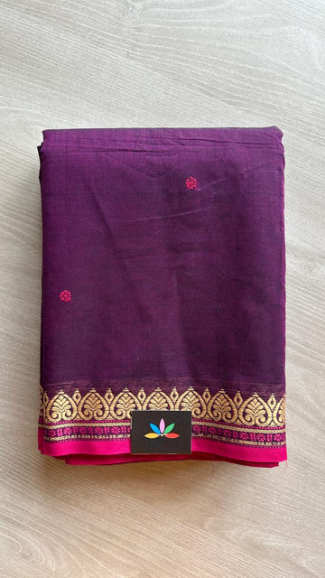 Thread Border Chettinad Cotton Saree - 25342
