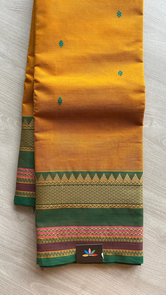 Thread Border Chettinad Cotton Saree - 25582