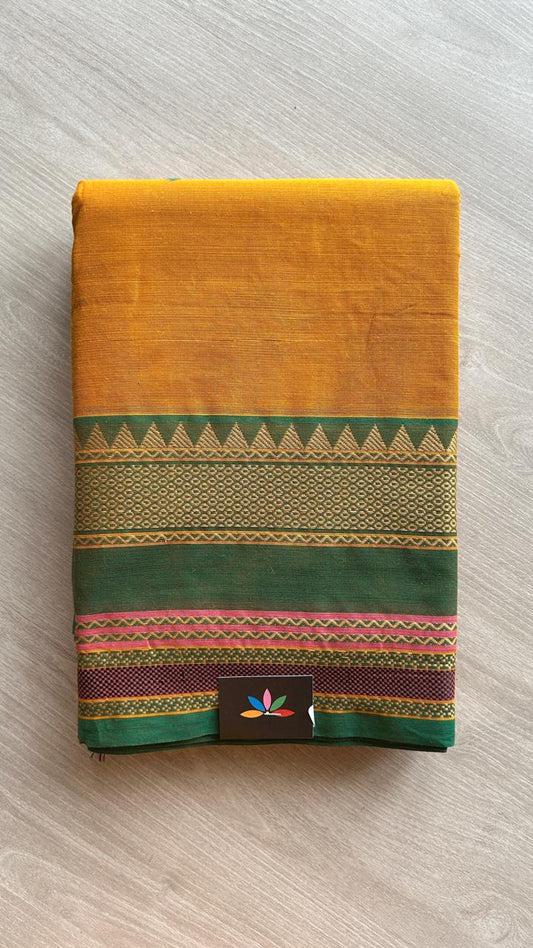 Thread Border Chettinad Cotton Saree - 25582