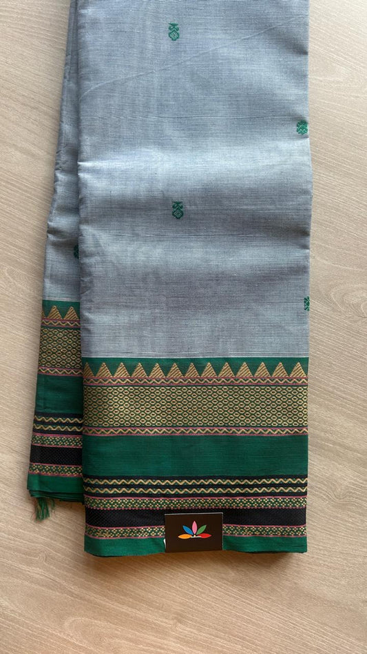 Thread Border Chettinad Cotton Saree - 25358