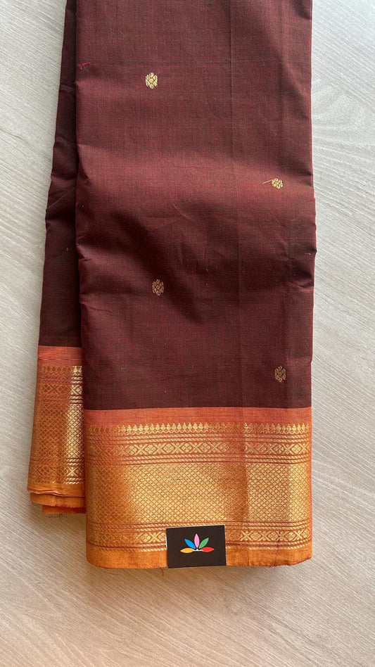 Zari Border Chettinad Cotton Saree - 25327