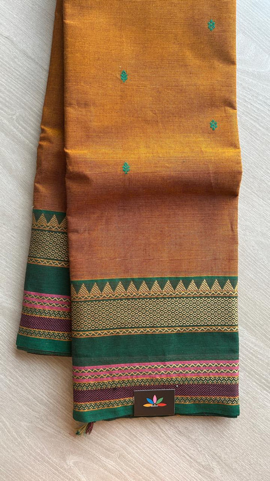 Thread Border Chettinad Cotton Saree - 25359