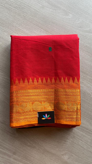Zari Border Chettinad Cotton Saree - 25329