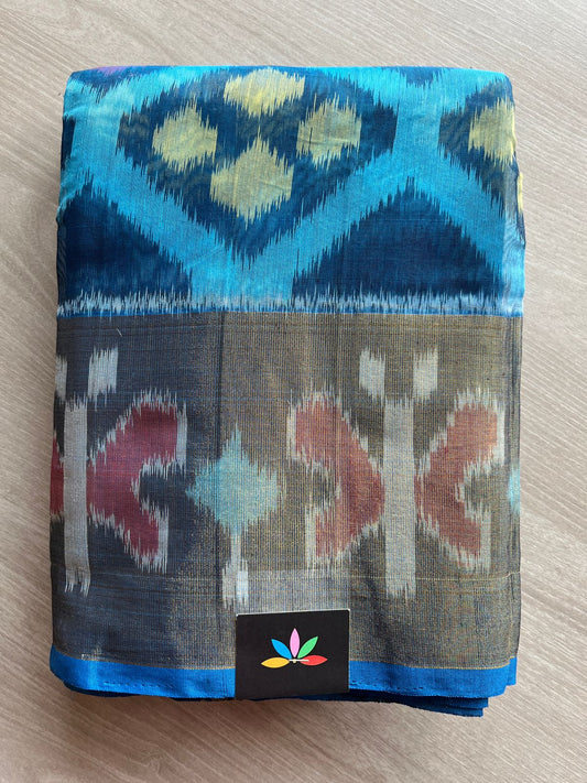 Varnikaa - All Over Ikkat Silk Cotton Saree -25392-25393