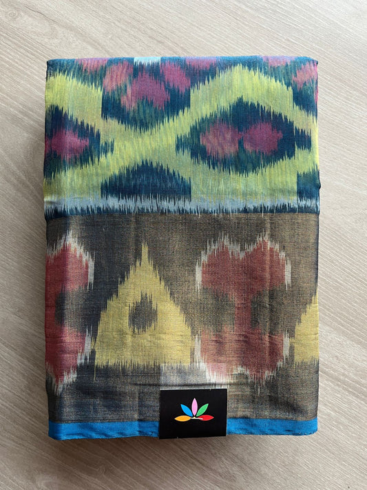 Varnikaa - All Over Ikkat Silk Cotton Saree -25395