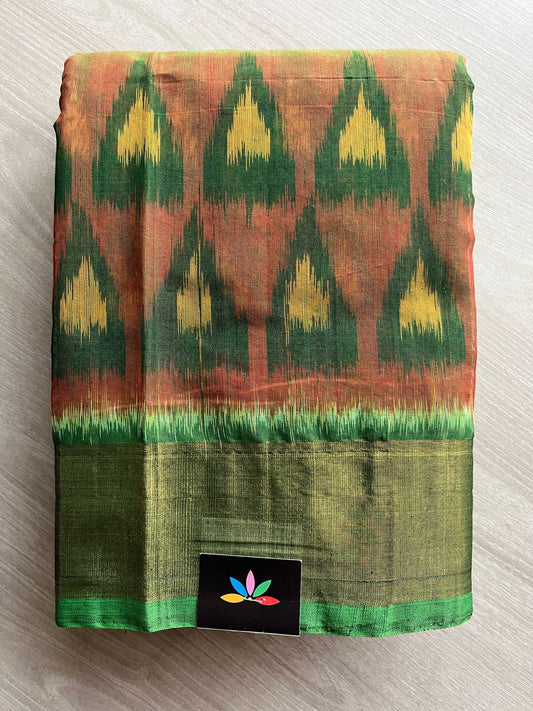 Varnikaa - All Over Ikkat Silk Cotton Saree -25396