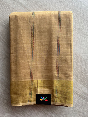 The Linear Edit - Simple Multi-color Line Cotton Saree -25409-25410