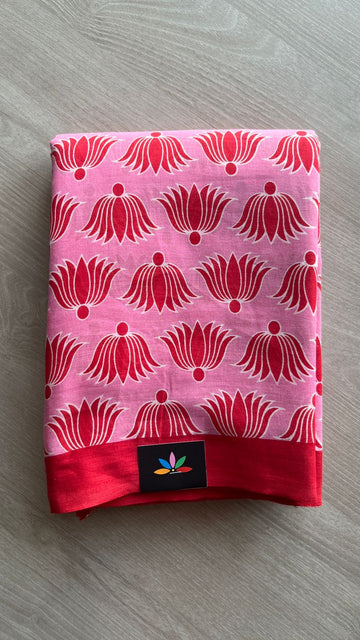 Printed Fine Mul Cotton Saree-25423