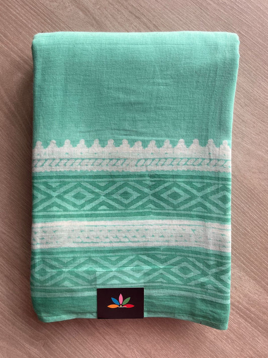 Printed Fine Mul Cotton Saree-25424