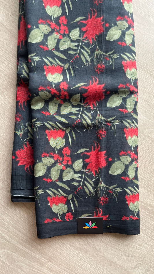 Printed Fine Mul Cotton Saree-25428