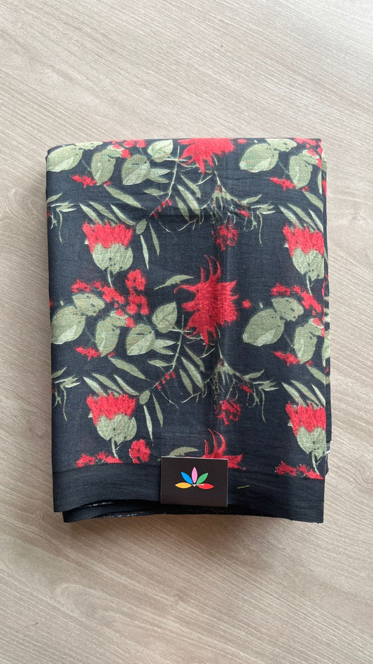 Printed Fine Mul Cotton Saree-25428