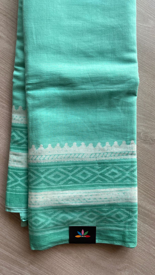 Printed Fine Mul Cotton Saree-25424