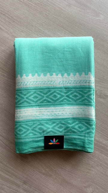 Printed Fine Mul Cotton Saree-25424