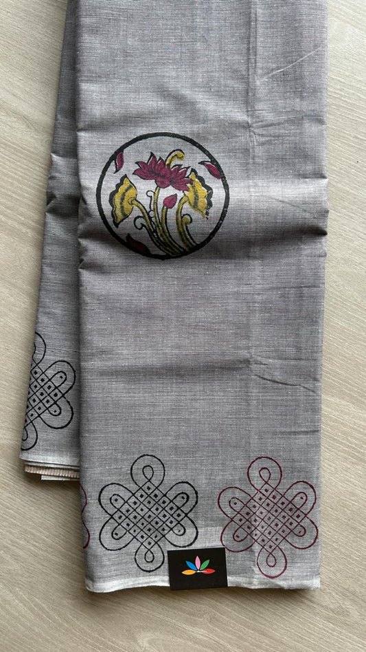 Simple Printed Cotton Saree -25497
