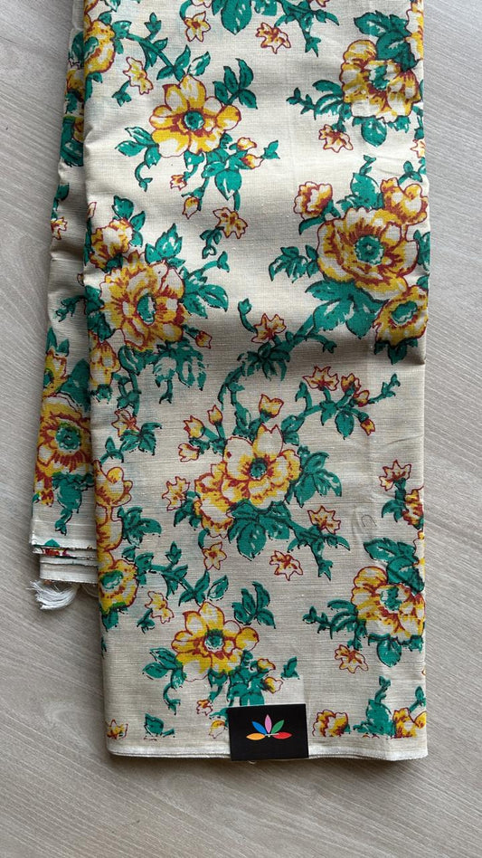 Simple Printed Cotton Saree -25498