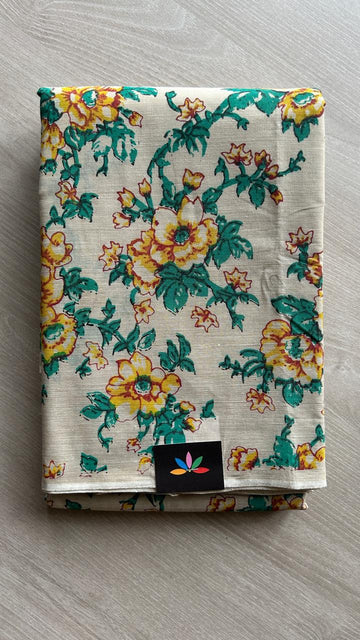 Simple Printed Cotton Saree -25498