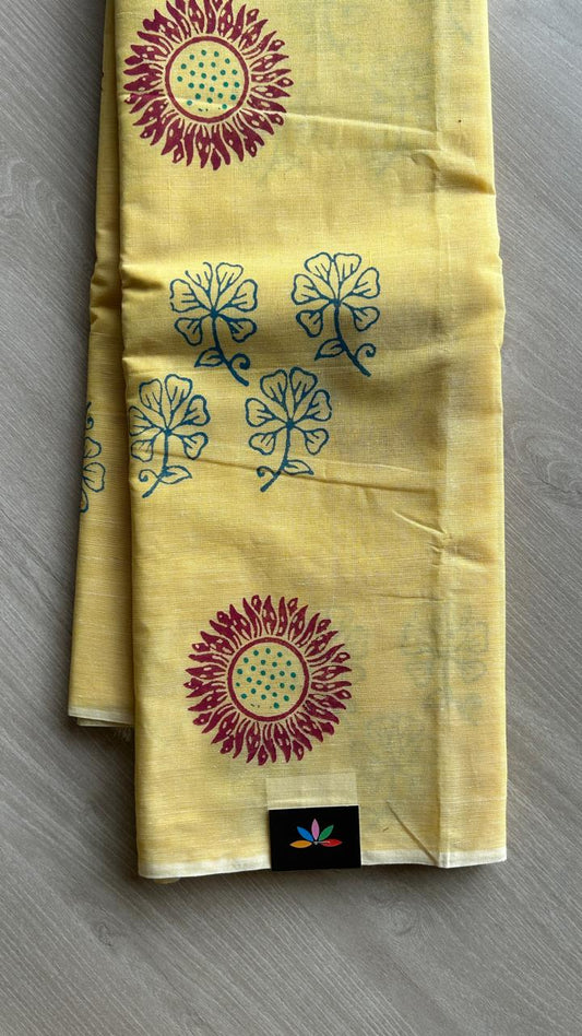 Simple Printed Cotton Saree -25501