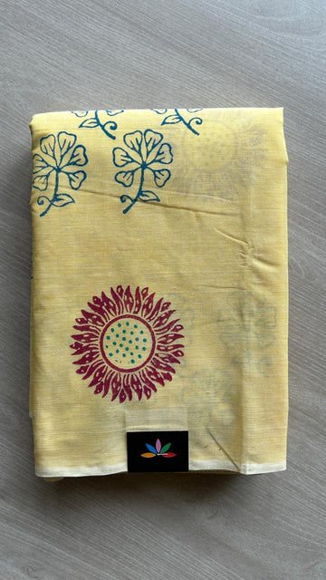 Simple Printed Cotton Saree -25501