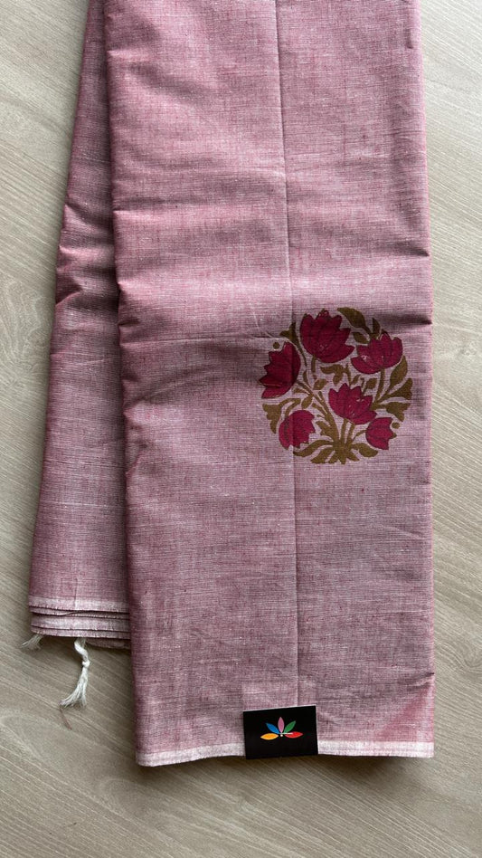 Simple Printed Cotton Saree -25502